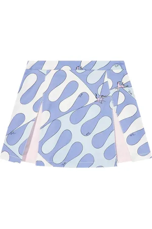 PUCCI Junior Leocorno-print mini skirt