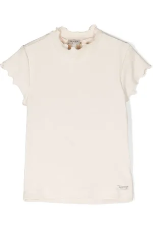 Donsje Lettuce-trim ribbed-knit T-shirt