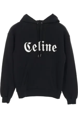 Céline 2010s studded-logo cotton hoodie