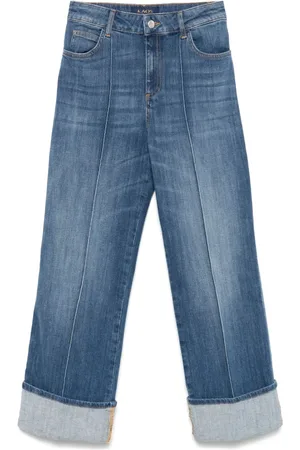 Kaos Piped-trim jeans