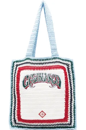 Casablanca Large crochet tote bag