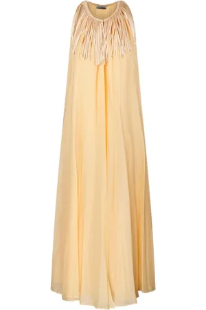 FORTE FORTE Fringe-detail maxi dress