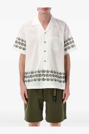 Manastash Manaloha leaf-print short-sleeve shirt