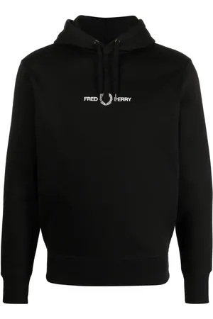 Fred Perry Logo-embroidered jersey hoodie