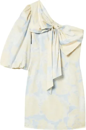 Twin-Set One-shoulder bow-detail dress