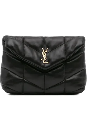 Saint Laurent 2021 Small Lambskin LouLou Puffer clutch bag