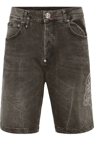 Philipp Plein Knee-length denim shorts