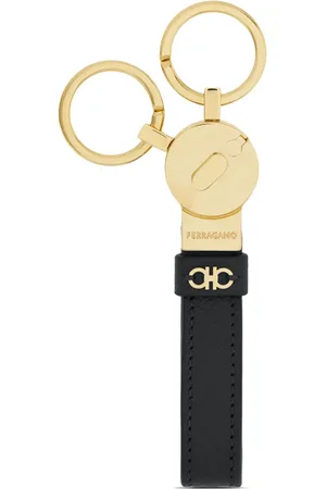 Salvatore Ferragamo Logo-embossed leather keychain