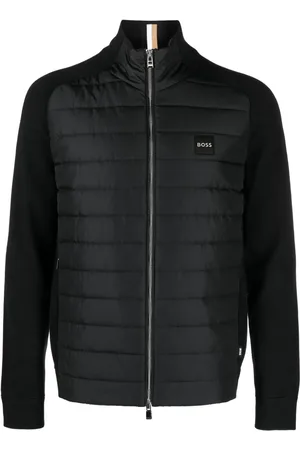 HUGO BOSS Logo-plaque padded jacket
