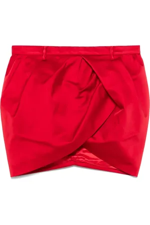 Nº21 Wrap-detail mini skirt