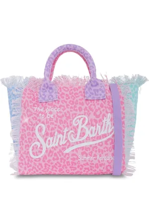 MC2 SAINT BARTH Logo-print beach bag