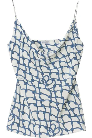 Burberry Printed silk top
