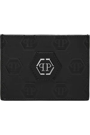 Philipp Plein Leather cardholder