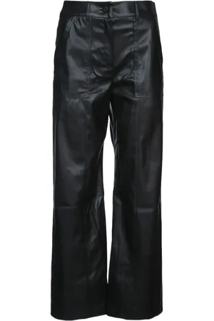 I BLUES Faux-leather trousers
