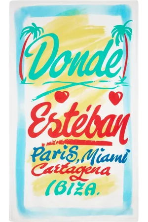 Donde Esteban Logo-print beach towel