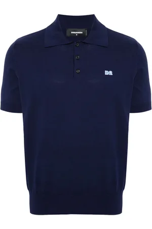 Dsquared2 Logo-embroidered cotton polo shirt