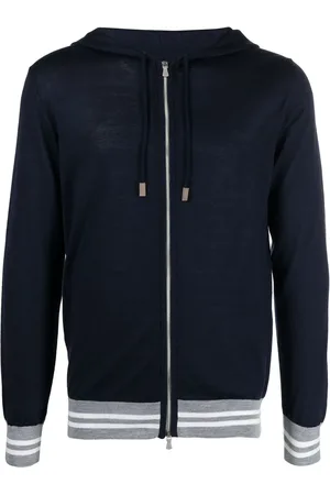 ELEVENTY Drawstring zip-up hoodie