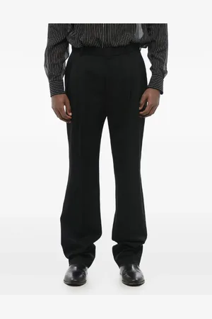 Saint Laurent Double-pleated wool trousers