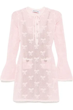 Self-Portrait Bow mini dress