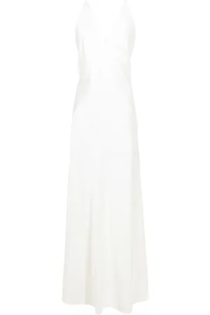 Lethicia Bronstein Open-back satin maxi dress