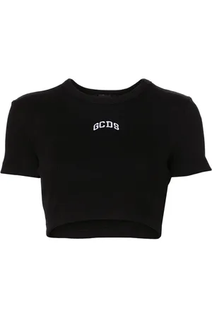 GCDS Logo cropped T-shirt