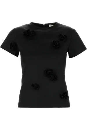 Sportmax Mendoza floral-appliqué top