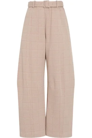 ROSETTA GETTY Belted tapered trousers