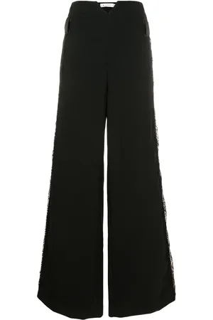Lethicia Bronstein Kelly lace-panel palazzo trousers