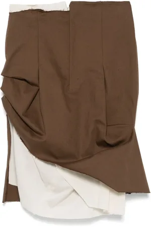 Elena Velez Asymmetric tailored mini skirt