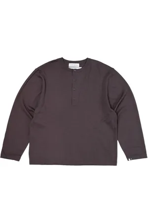 EXTREME CASHMERE Nº 407 long-sleeve henley top