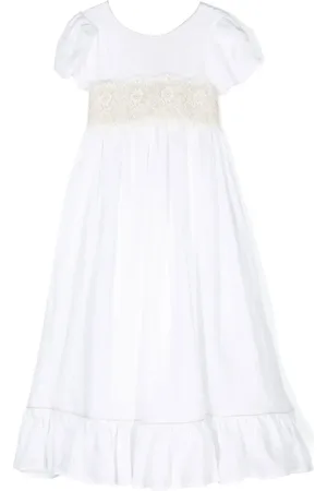LA STUPENDERIA Bianca lace-detail dress