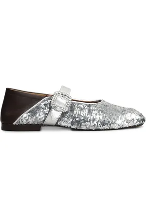 WALES BONNER Sequin-embellished ballerina shoes