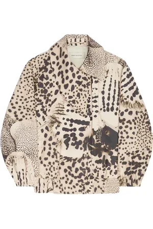 DRIES VAN NOTEN Abstract-pattern print jacket