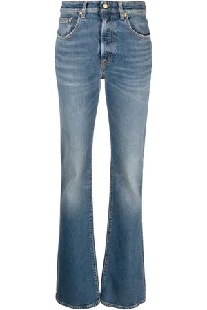 Golden Goose Washed-effect wide-leg jeans