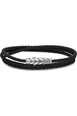 David Yurman Sterling Chevron Triple bracelet