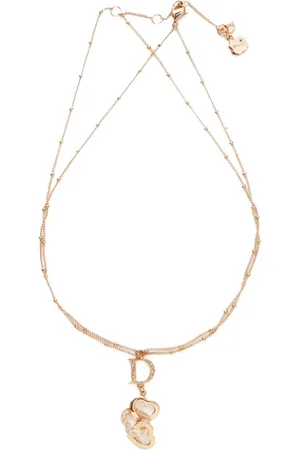 Dior 1990-2015 logo-charm necklace