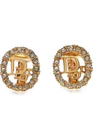 Dior 1990-2015 rhinestone-embellished earrings