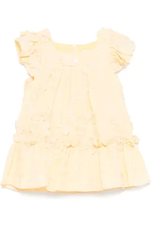 PATACHOU Flower-appliqué dress