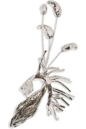 DRIES VAN NOTEN Floral-motif brooch