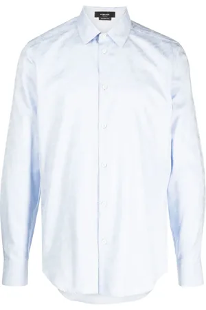 VERSACE La Greca logo-jacquard shirt