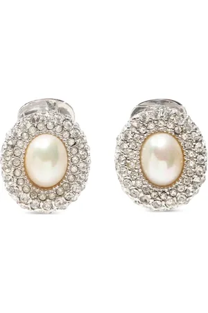 Dior 1990-2015 rhinestone clip-on earrings