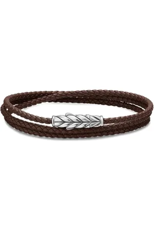 David Yurman Sterling Chevron Triple bracelet