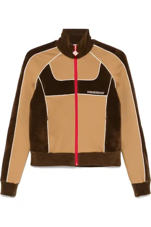 Casablanca Chenille panelled track jacket
