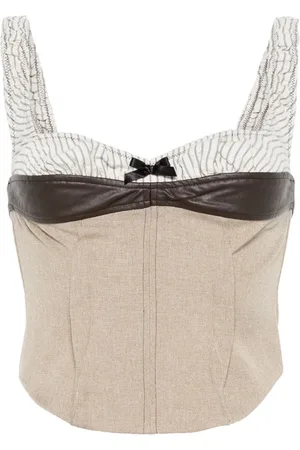 Elena Velez Corset-style top