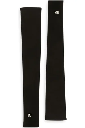 Dolce & Gabbana Logo-plaque fingerless gloves