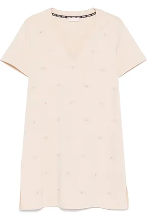 Liu Jo Embroidered-logo dress