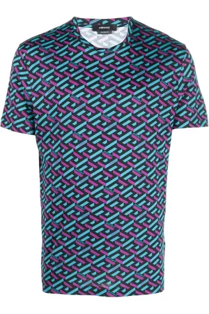 VERSACE All-over logo-print T-shirt