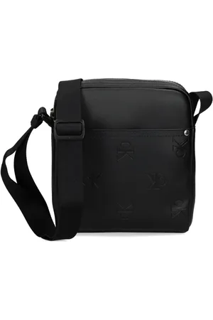 Calvin Klein Logo-debossed messenger bag