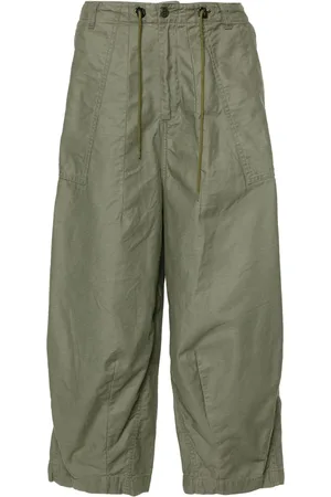 Pins & Needles Wide-leg cropped cotton trousers