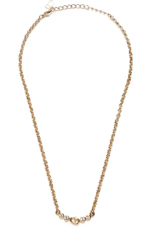 Dior 1990-2015 CD logo pendant necklace